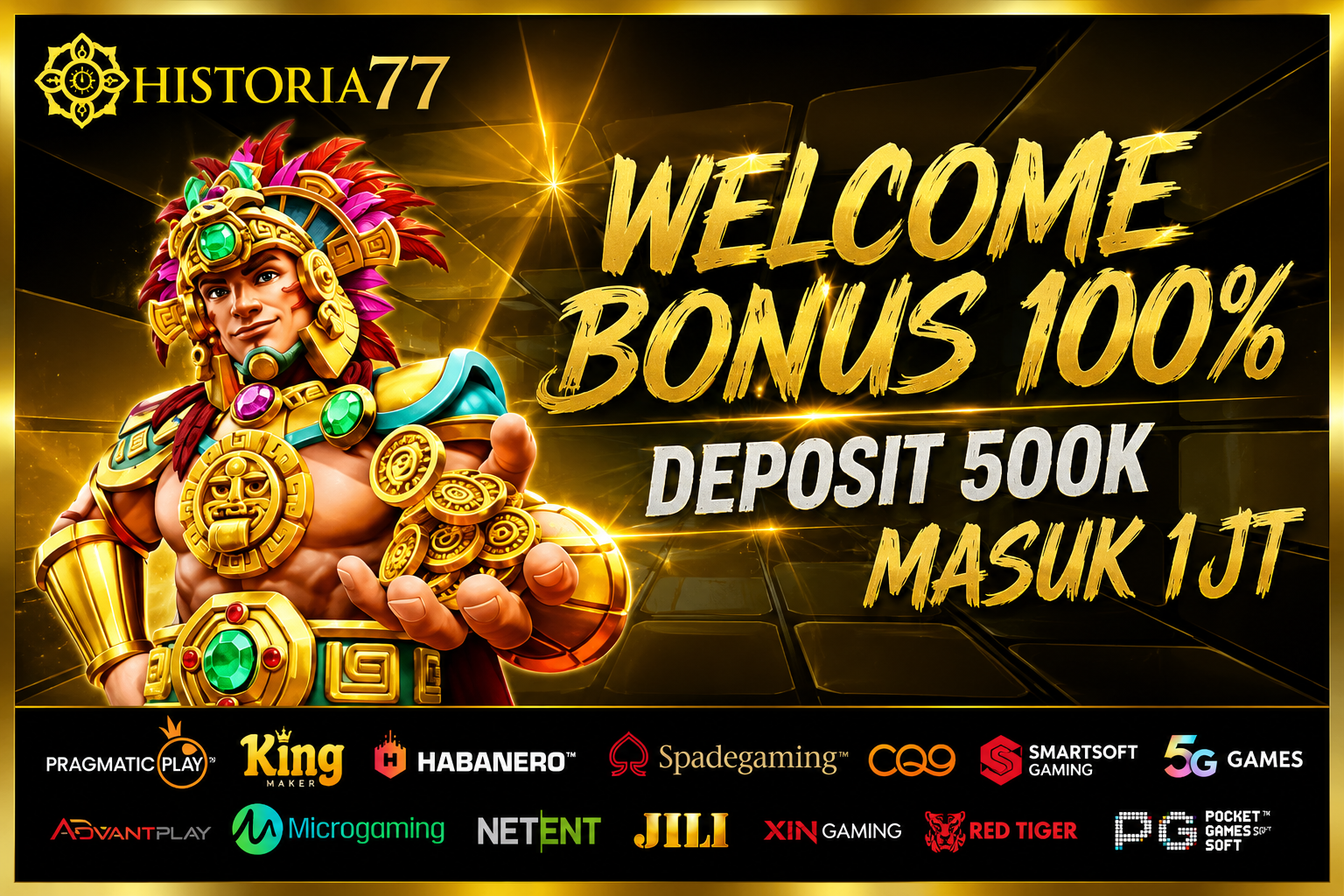 BONUS NEW MEMBER 100% DEPOSIT 500RB MASUK 1JT