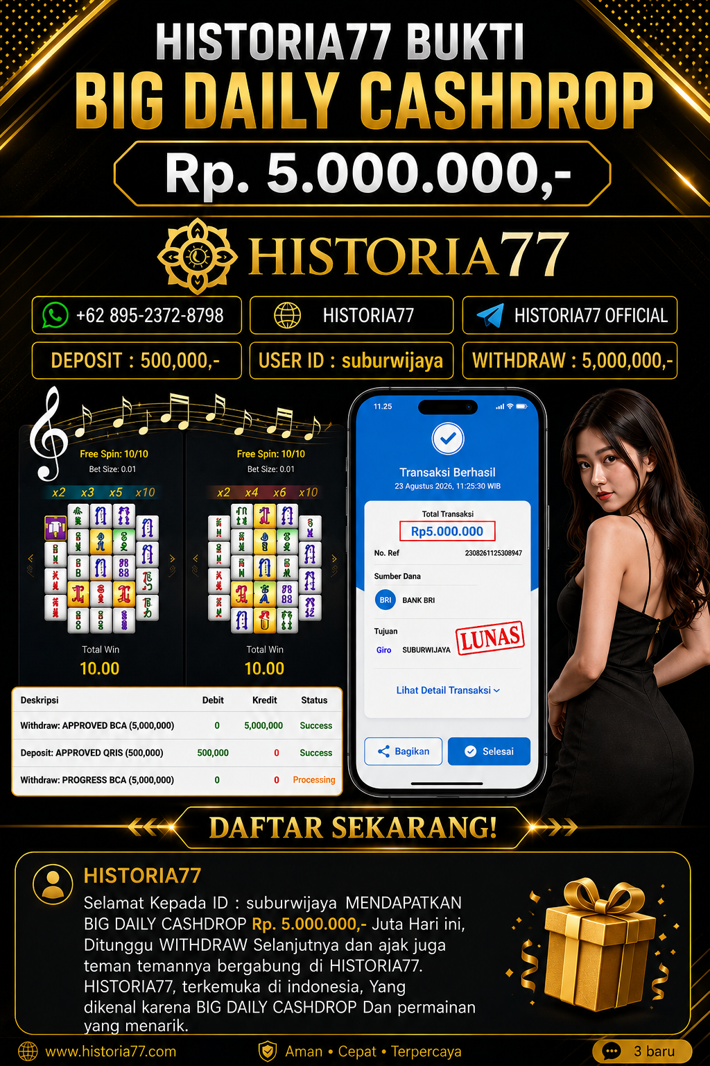 BIG DAILY CASHDROP